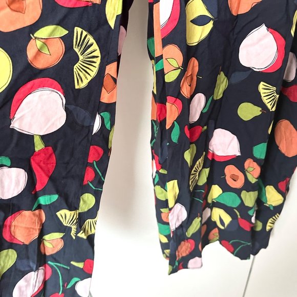 Little Party Dress Womens 16 Black Xane Alfresco Wide Leg Pant Fruit Novelty New - Picture 7 of 13